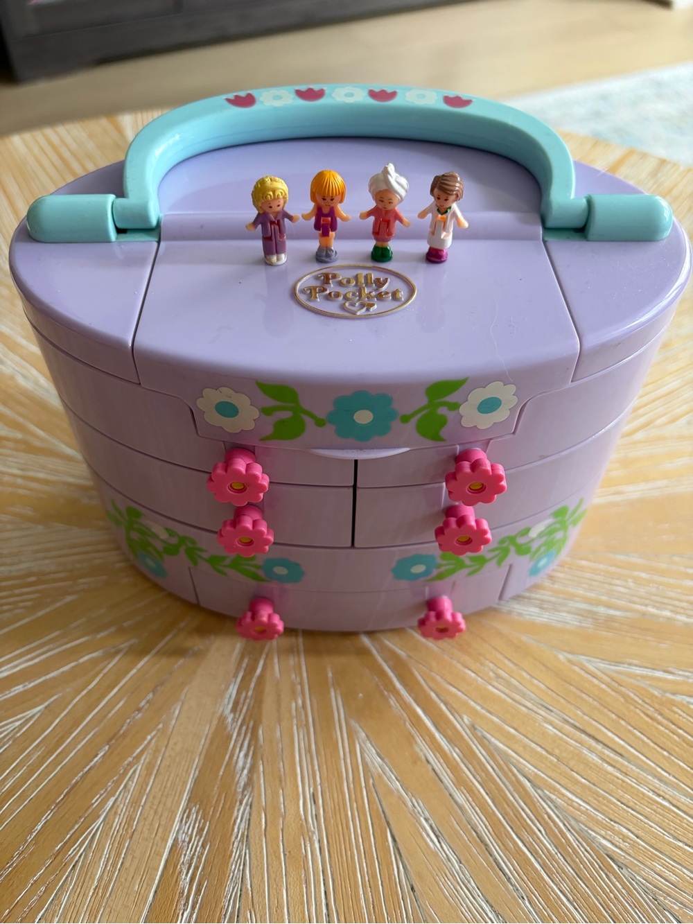 1991 COMPLETE Pullout Playhouse Polly Pocket Bluebird dolls